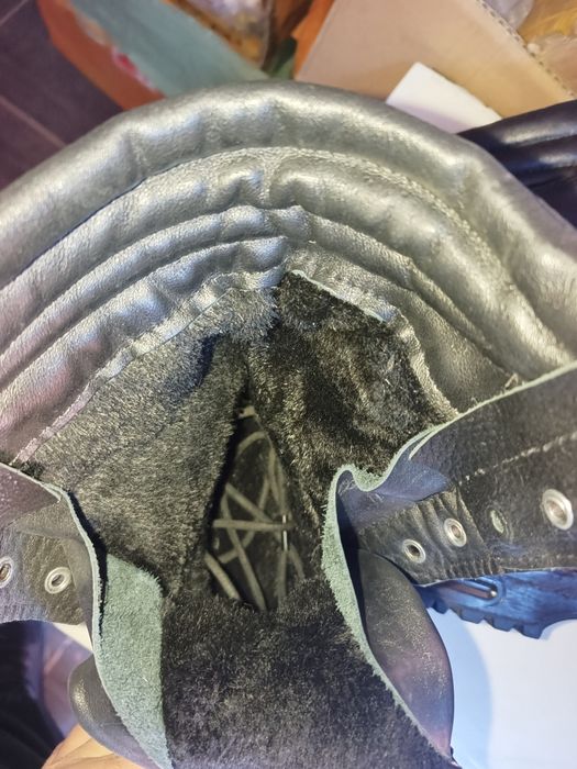 Берцы кожаные  зимние