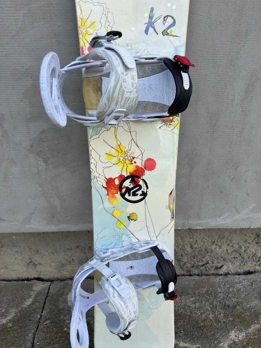 Placa snowboard K2 Luna 154cm +legaturi Raiden