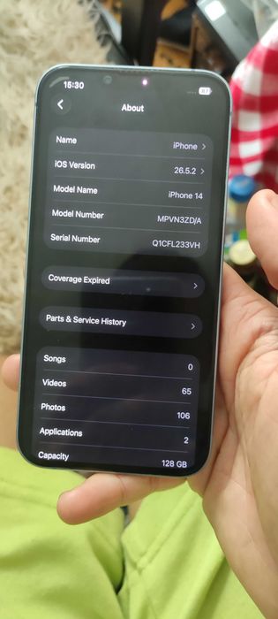Iphone 14 128 GB 100% BH