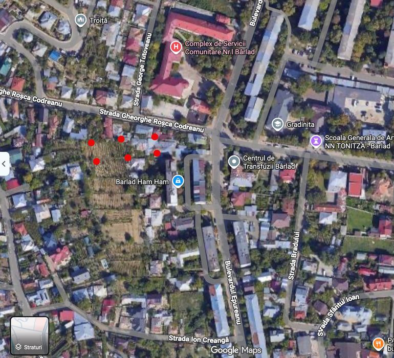 Casă + teren 1.300 mp, Bârlad – zonă centrală, Str. Epureanu