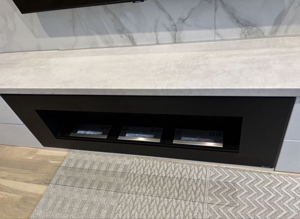 Semineu bioetanol nou 120 x 40 incastrabil comoda TV living