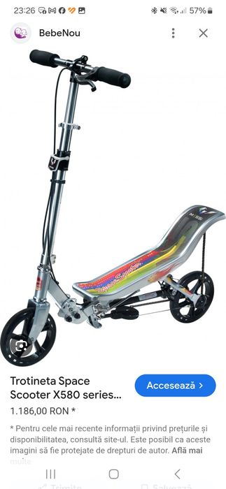 Trotineta Space scooter X580