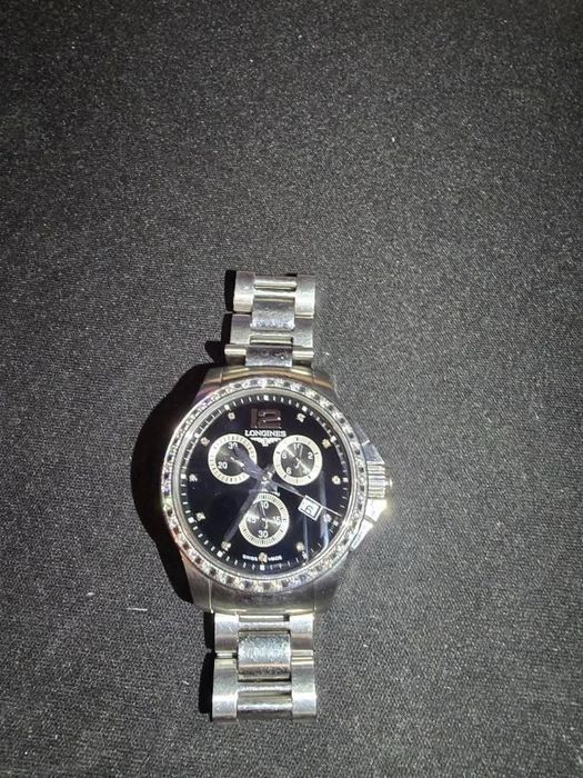 Longines Conquest Chronograph • с бриллиантами (оригинал)