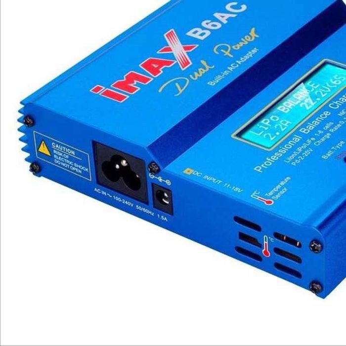 Смарт Зарядно IMAX B6 AC Dual Power 80W XT60 за LiPo Li-Ion LiFePo4 NiCd NiMH