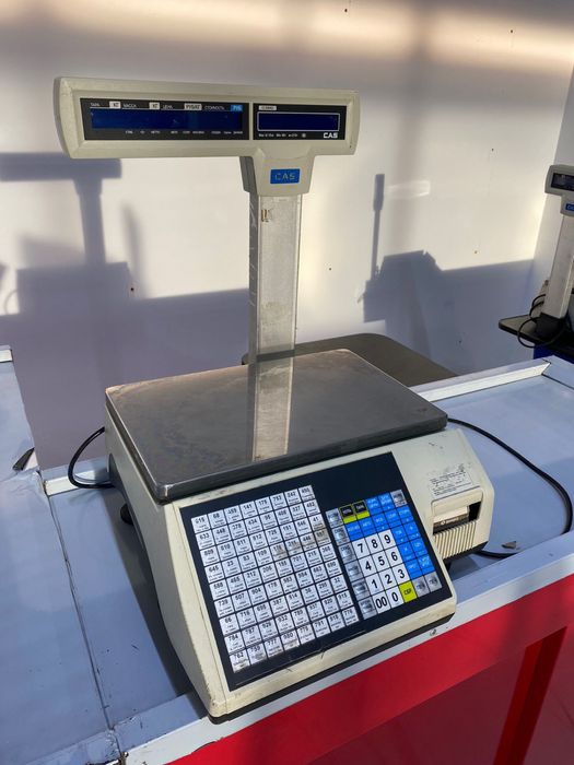 Весы с штрих кодом cas