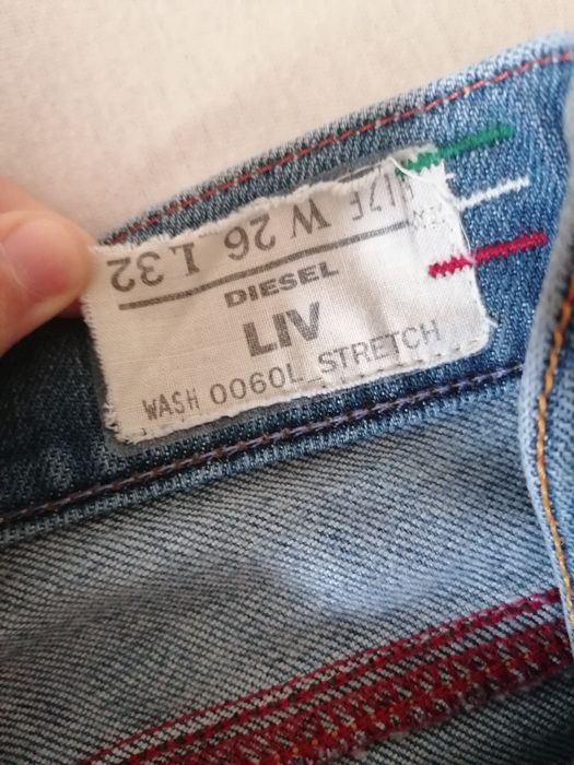 Светли запазени дамски дънки Diesel Industry: размер W - 26