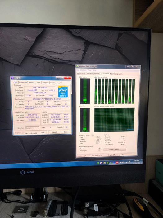 Kit gaming , i7 5820k , 32 gb ram , gtx 1070