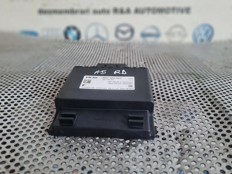 Modul Stabilizator Tensiune Baterie Audi A4 B8 A5 2.0 Tdi Euro 5 Cod Motor CJC Cutie Automata NYM An 2012-2013-2014-2015 Cod 8K0959663 Volan Stanga Dezmembrez Audi A5 Facelift 2.0 Tdi Automat Motor CJC Cutie Automata NYM Volan Stanga Xenon Piele An 2012-2