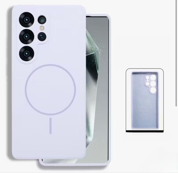 Samsung S24 S25 PLUS ULTRA - Husa Magsafafe Alcantara Inside