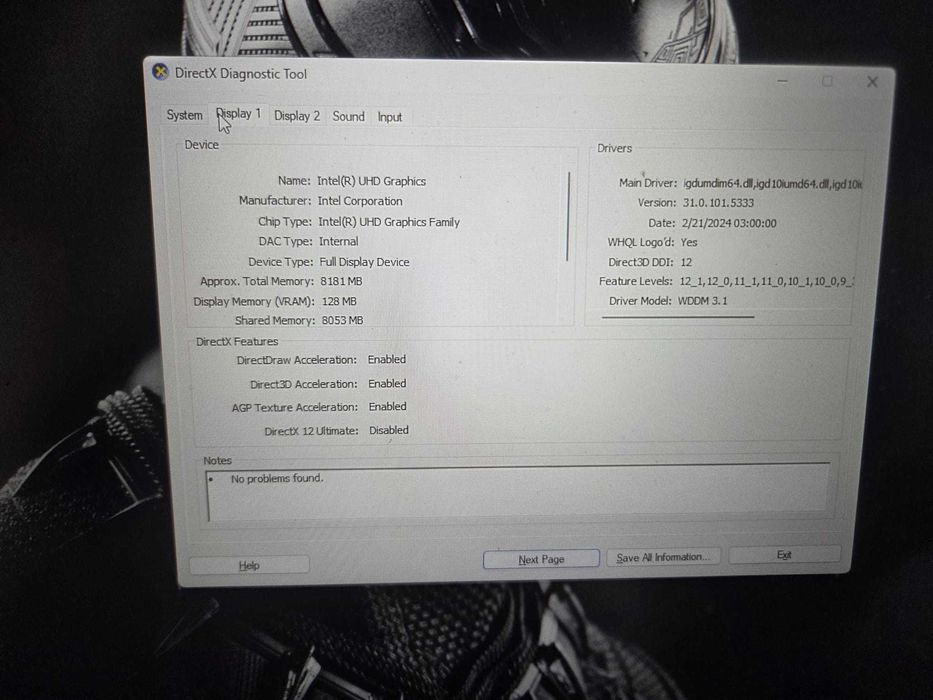 Laptop Asus TUF Intel i9-11900H, 144 hz, RTX 3060 6 GB ,16 GB DDR4, FX706HM-HX006