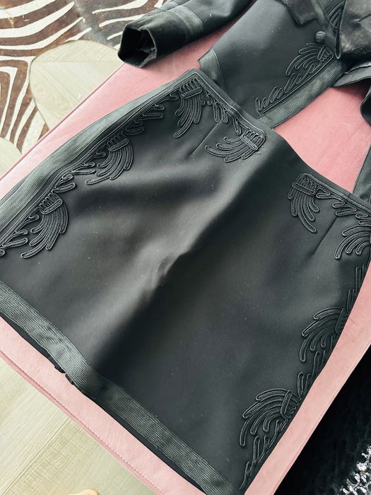 Costum 3 piese fusta pantalon si sacou