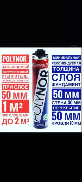 Полинор. ППУ Напыляемый утеплитель.