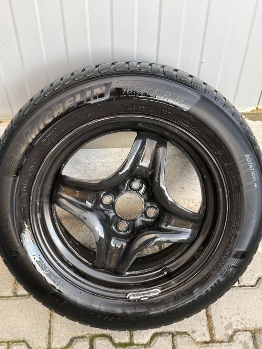 Set roți originale Dacia R15 + Michelin CrossClimate 2 DOT 2024 + capace