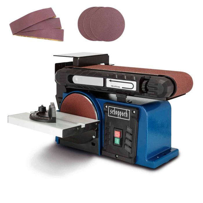 Лентов  Дисков шлайф комбиниран - Scheppach BTS800Vario 400W