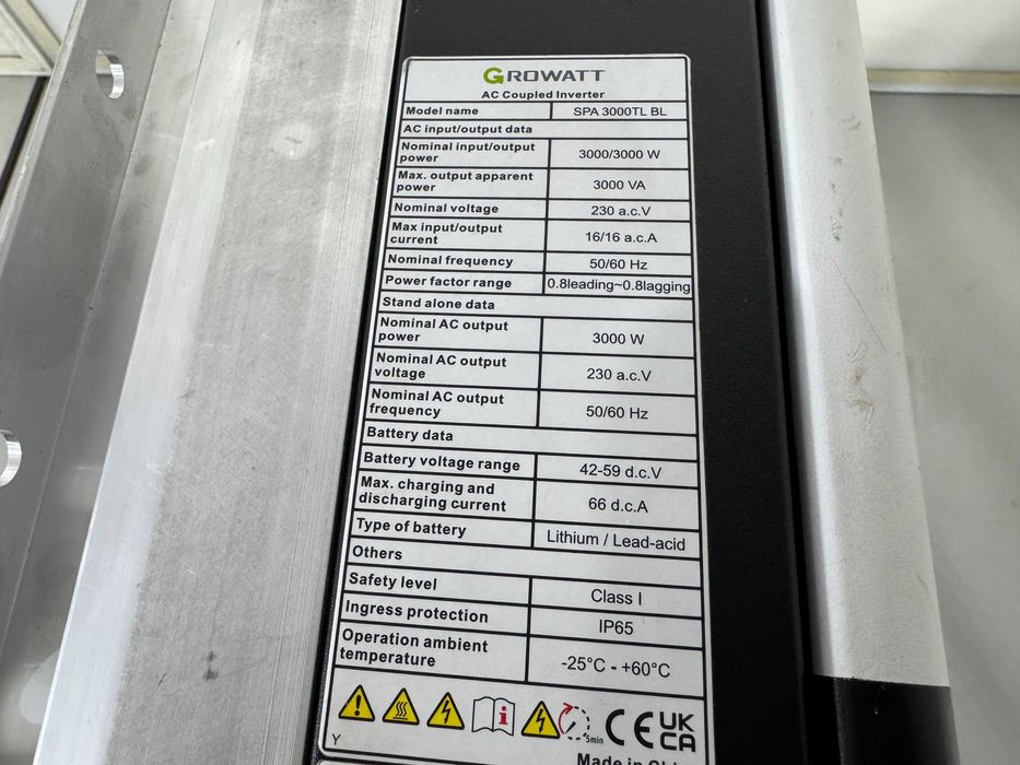 Инвертор соларен - Growatt SPA3000TL BL / AC Coupled