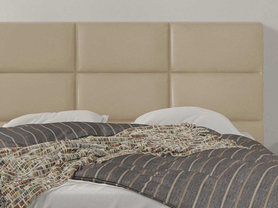 Pat tapitat Cico rabatabil 170 x 114 C1 din piele/stofa Crem Nube 4