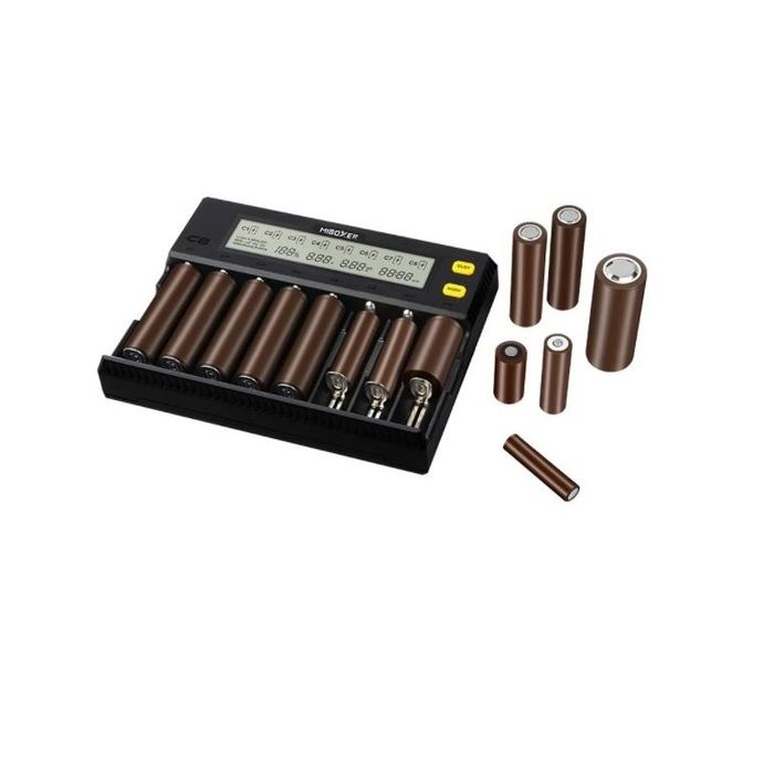 Incarcator pt 8 Acumulatori universal MiBOXER C8 Smart Charger 8 x 4A