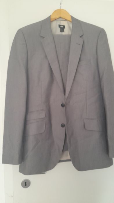 Costum bărbătesc gri subtire HM