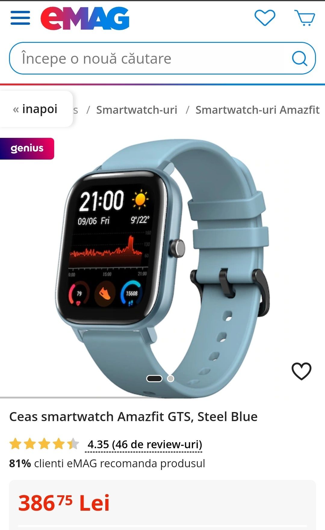 Amazfit discount gts emag