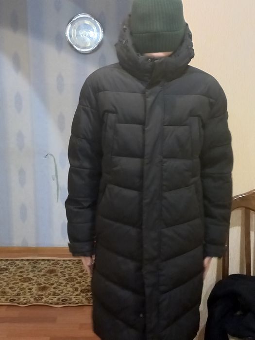 Длинный зимний пуховик