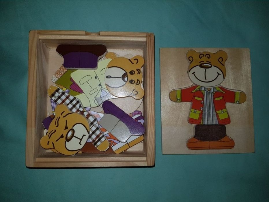 Дървени и занимателни играчки пъзели