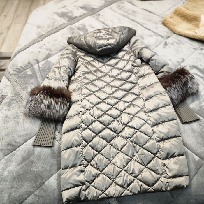 Пухено яке с естествен косъм