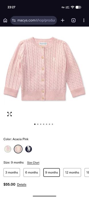 Бебешки комплект Ralph Lauren 73см