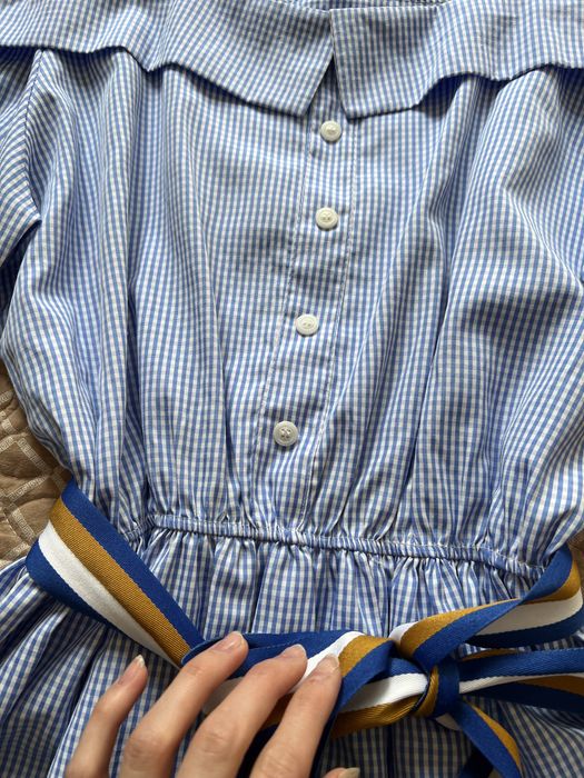 Голубое платье летнее