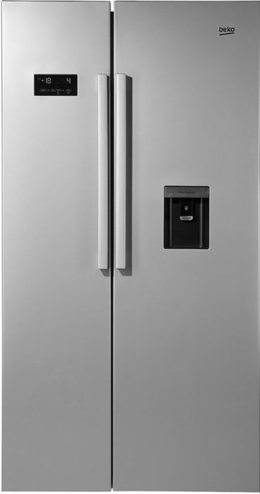 Side by side Beko 554L clasa A neofrost dual cooling argintiu