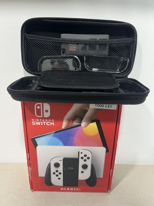 Consola Nintendo Switch Oled Full Box+Husa Produs In Stare Excelenta