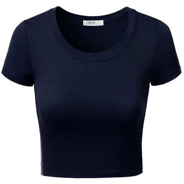 кроп топ синего цвета