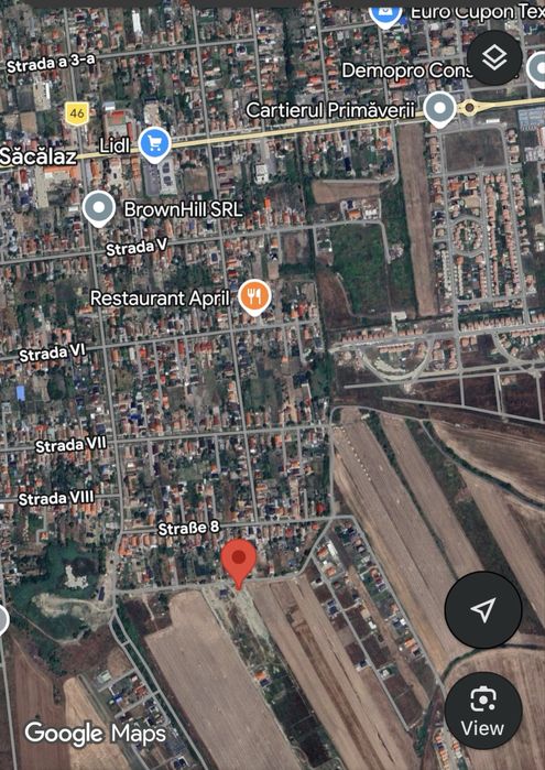 Teren Sacalaz 518 mp , asfalt si  utilitati!