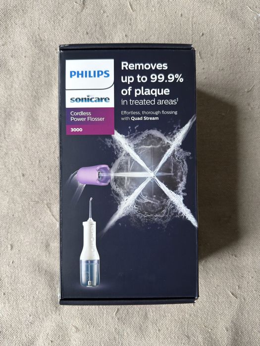 Зъбен душ Philips Sonicare Power Flosser HX3826/31, бял, с остатъчна гаранция