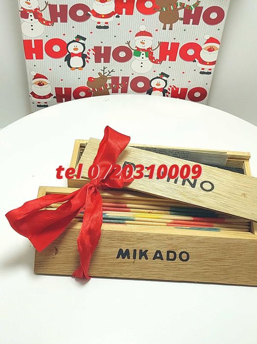 Pachet De Sarbatori  Joc Marocoo mikadoSi Domino  Transport Gra