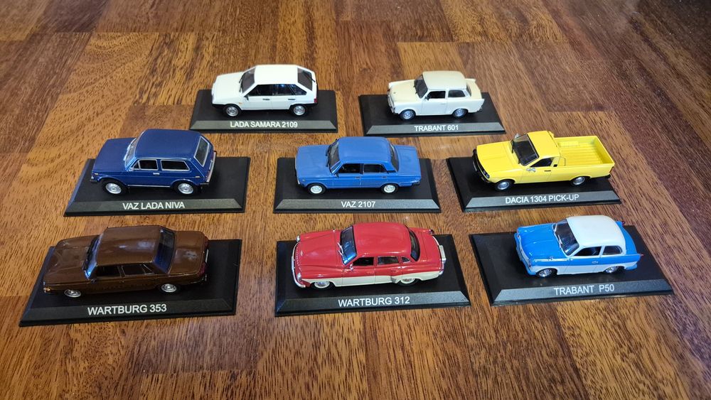 Colecție Mașini de Legendă DeAgostini (1-48) + Vitrină Originală + Bre