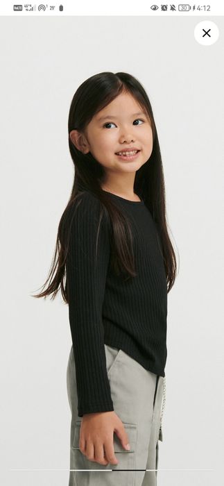 Bluzita neagra, Reserved cu decupaj inima, 6-7 ani