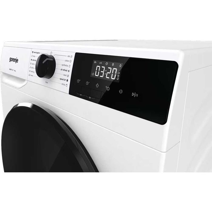 Uscator de rufe GORENJE DHNA93, Pompa de caldura, 9 kg, 15 programe, Clasa C, alb