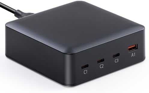 Ново Мощно 203W USB-C зарядно 4-в-1 за лаптопи, смартфони, таблети