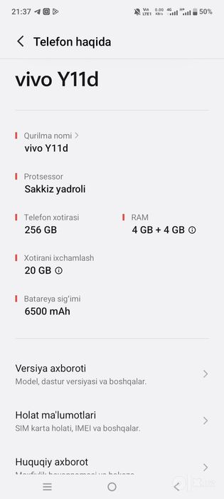 Vivo sotiladi yangi 200$
