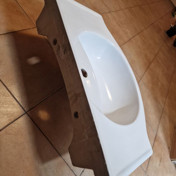 Chiuveta, Lavoar alb ceramic impecabil 75 cm latimea