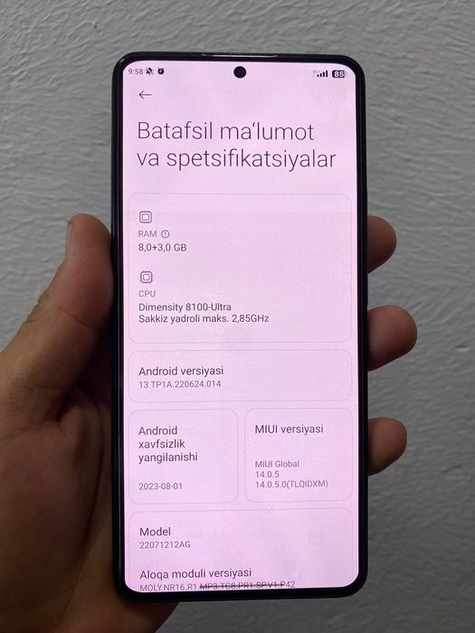 Xiaomi 12t karopka bor