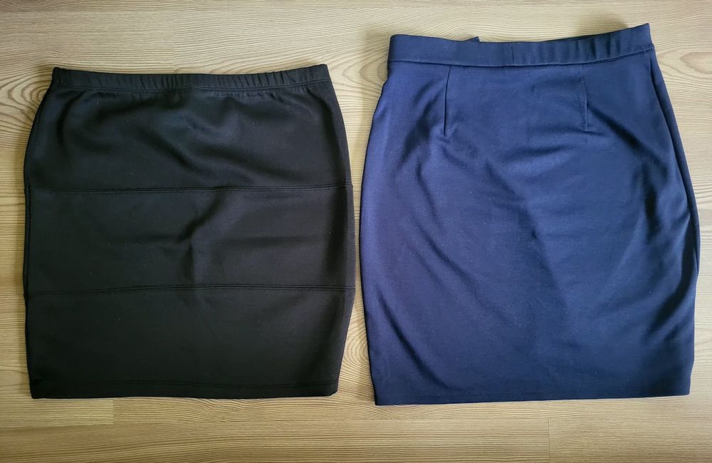 Lot 2 fuste scurte drepte office/casual