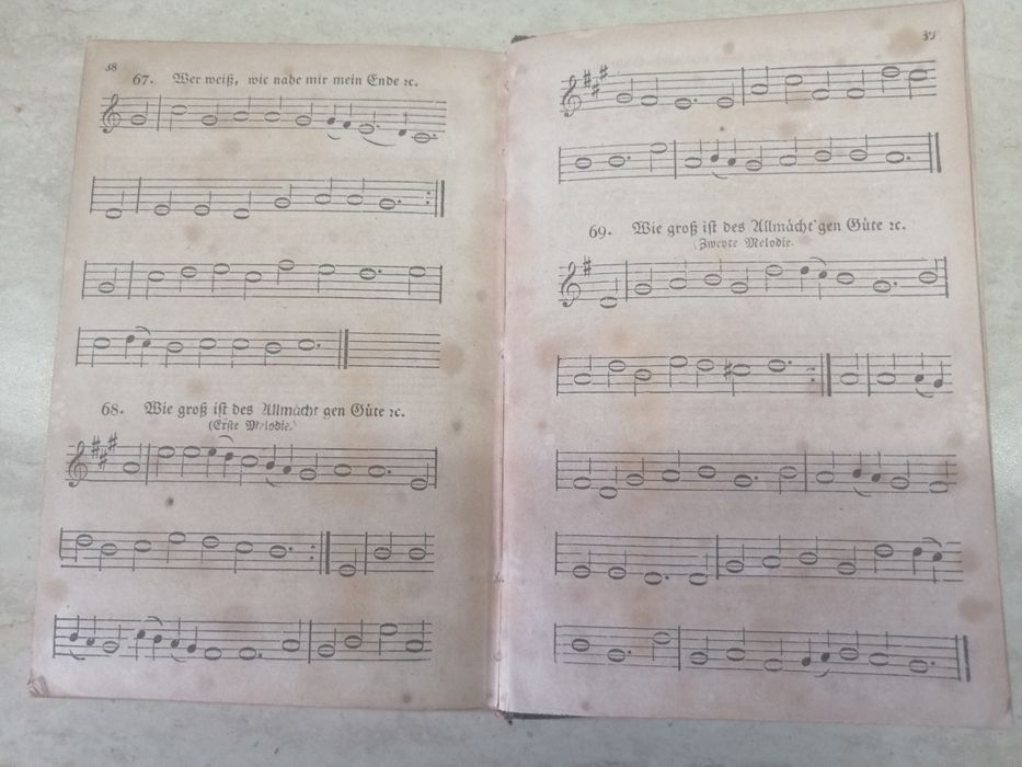 Немски сборник с християнски химни 1862