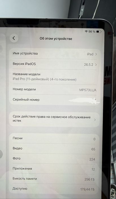 Ipad pro m2 256gb