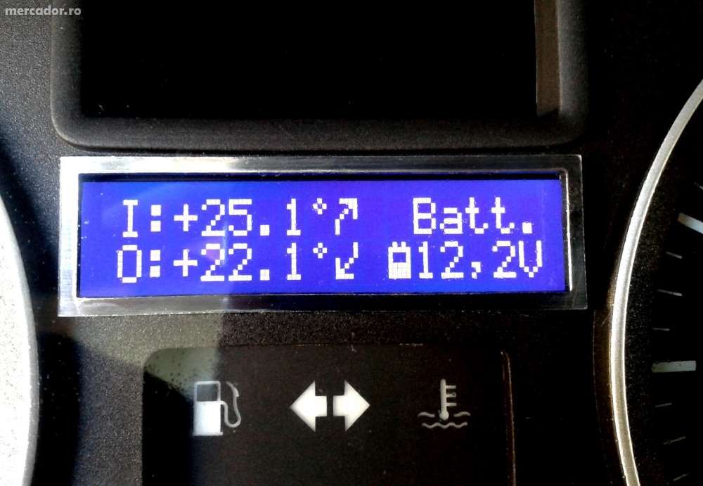 Termometru Auto + Voltmetru Profesional