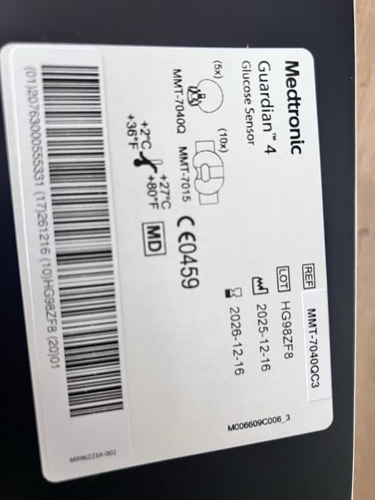 Medtronic Guardian 4 Glucose Sensor – Set nou, sigilat (5 senzori)
