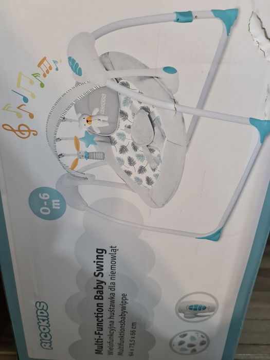 Balansoar turcoaz bebelusi  0-6 luni 5 viteze balansare