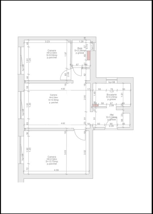 Apartament 3 camere manastur