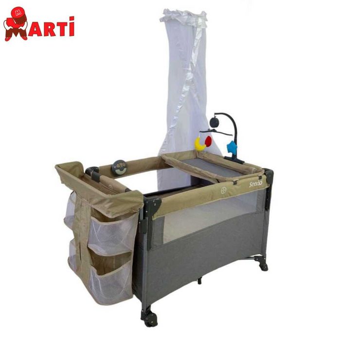 Новая детская кроватка-манеж, yangi detskiy bolalar uchun krovat-manej