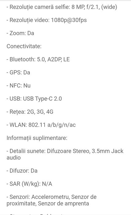 Motorola Telefon mobil Motorola Moto e15, Dual SIM, 2GB RAM, 64GB, Fre